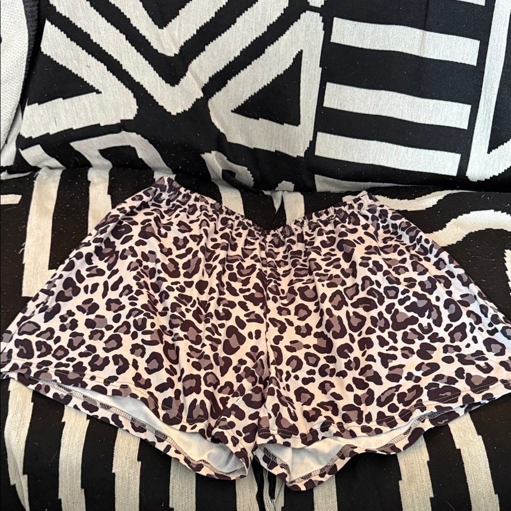 Leopard Print Women's Shorts